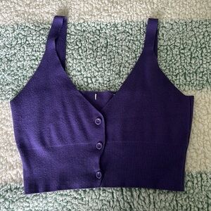 Knitted Purple Tank Top